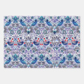 William Morris Strawberry Wrapping Paper Sheets (Voorkant 2)