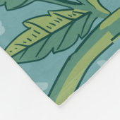 William Morris Style Aardbeiendief Floral Fleece Deken (Hoek)