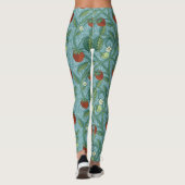 William Morris Style Aardbeiendief Floral Leggings (Achterkant)