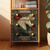 William Morris Style Art Nouveau Eenhoorn Tissuepapier