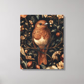 William Morris Style Bird Vines Canvas Afdruk (Voorkant)