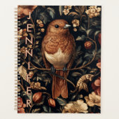 William Morris Style Bird Vines Planner (Voorkant)