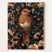 William Morris Style Bird Vines Planner (Achterkant)