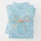 William Morris Style  blauw inpakpapier Vel (In situ)
