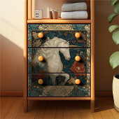 William Morris Style Eenhoorn Bloemen Tissuepapier