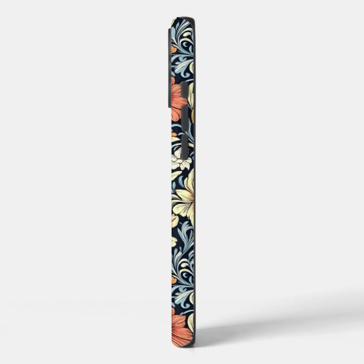 William Morris style floral acanthus pattern Case-Mate iPhone Case (Achterkant / Links)