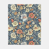 William Morris style floral acanthus pattern Fleece Deken (Voorkant)