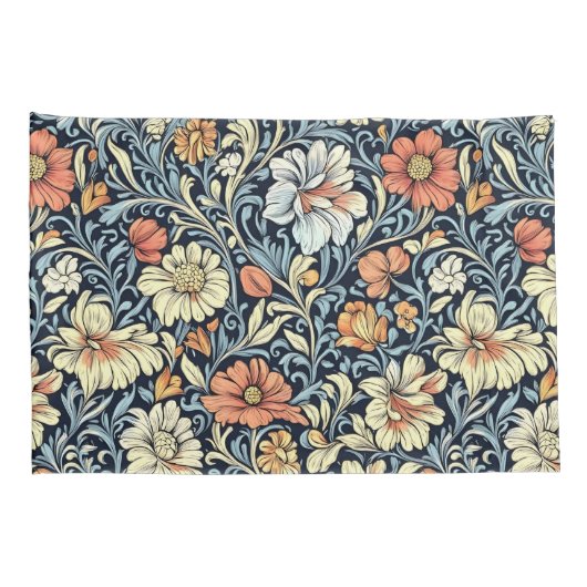 William Morris style floral acanthus pattern Kussensloop (Achterkant-Rechts)