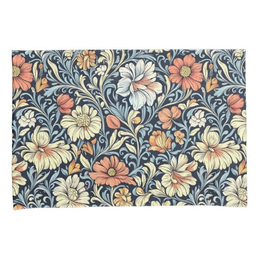 William Morris style floral acanthus pattern Kussensloop (Voorkant-Rechts)