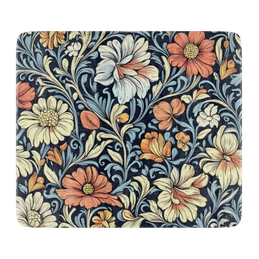 William Morris style floral acanthus pattern Snijplank (Voorkant)