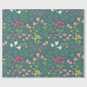 William Morris Style Spring Garden Floral Pattern Cadeaupapier (Vlak)