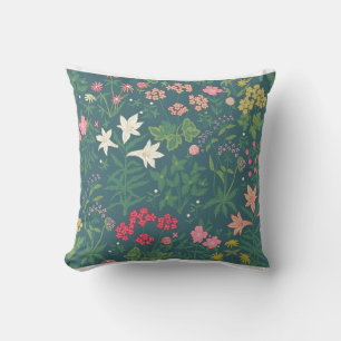 William Morris Style Spring Garden Floral Pattern Kussen