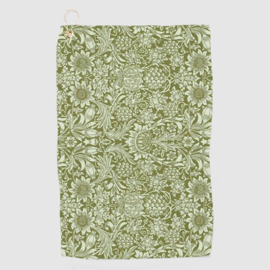 William Morris "Sunflower" 3 Golfhanddoek (Voorkant)