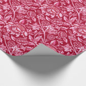 William Morris Sunflower, Bourgondië en roze Cadeaupapier (Hoek)