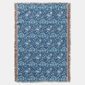 William Morris Sunflower, Dark Blue en White Deken (Voorkant Verticaal)