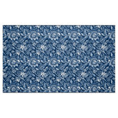 William Morris Sunflower, Dark Blue en White Stof (Fat Quarter)