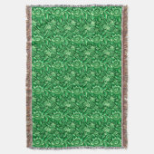 William Morris Sunflower, Emerald Green Deken (Voorkant Verticaal)