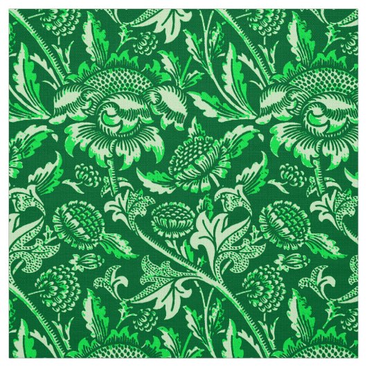 William Morris Sunflower, Emerald Green Stof (Swatch)