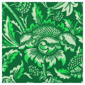 William Morris Sunflower, Emerald Green Stof (Close Up)