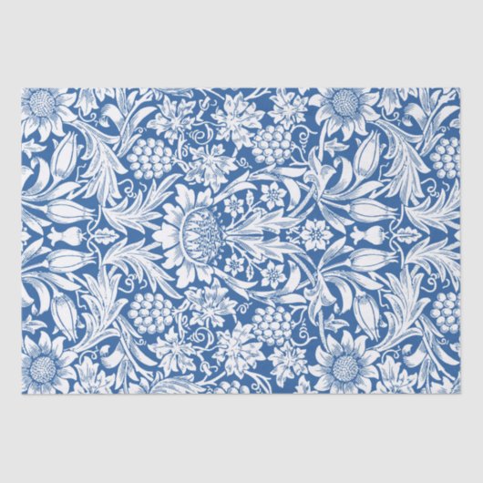 William Morris Sunflower Grape Vines Tissuepapier (Voorkant)