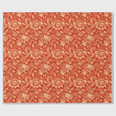 William Morris Sunflower, Mandarin Oranje Cadeaupapier (Vlak)