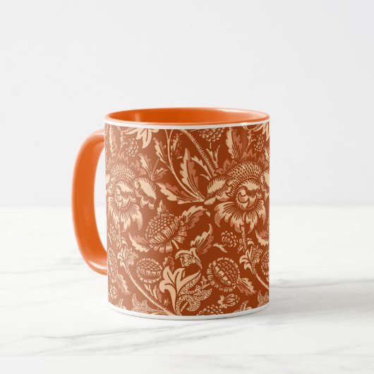 William Morris Sunflower, Mandarin Oranje Mok (Voorkant links)