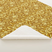 William Morris Sunflower, Mustard Gold & Yellow Sherpa Deken (3/4)