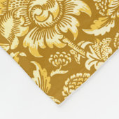 William Morris Sunflower, Mustard Yellow / Gold Fleece Deken (Hoek)