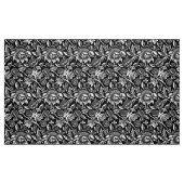 William Morris Sunflower, zwart en wit Stof (Fat Quarter)