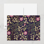 William Morris Sweet Briar Floral Art Briefkaart (Voorkant / Achterkant)