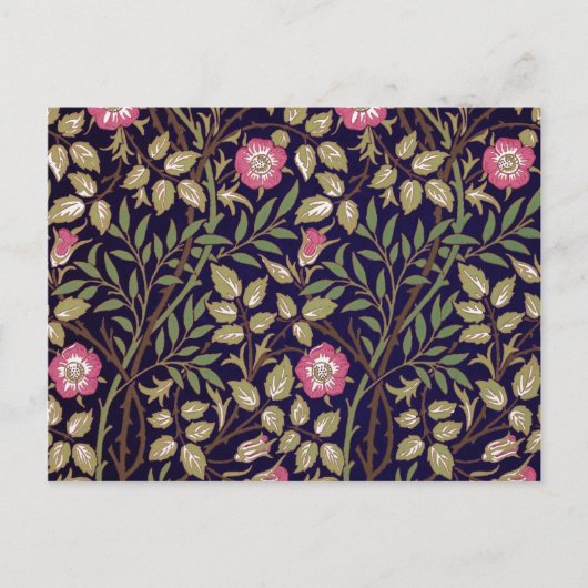 William Morris Sweet Briar Floral Art Briefkaart (Voorkant)