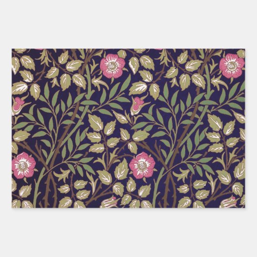 William Morris Sweet Briar Floral Art Inpakpapier Vel (Voorkant 2)