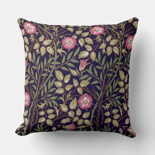William Morris Sweet Briar Floral Art Kussen (Voorkant)