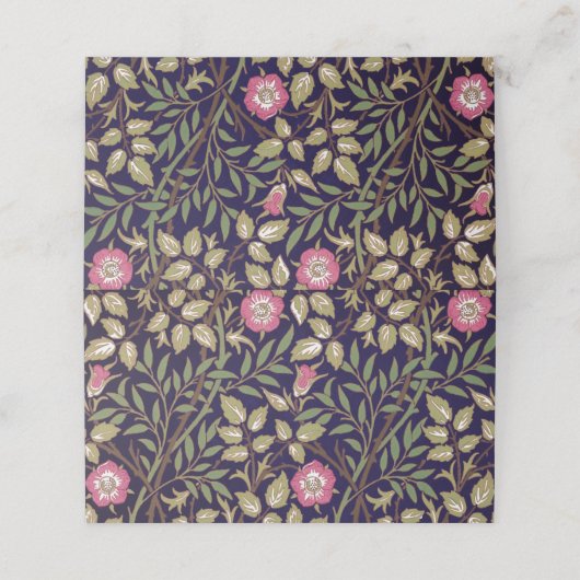 William Morris Sweet Briar Floral Art Plaatskaartje (Buitenkant ongevouwen)