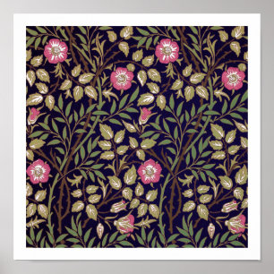 William Morris Sweet Briar Floral Art Poster