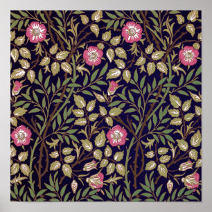 William Morris Sweet Briar Floral Art Poster
