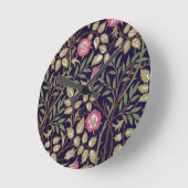 William Morris Sweet Briar Floral Art Ronde Klok (Hoek)