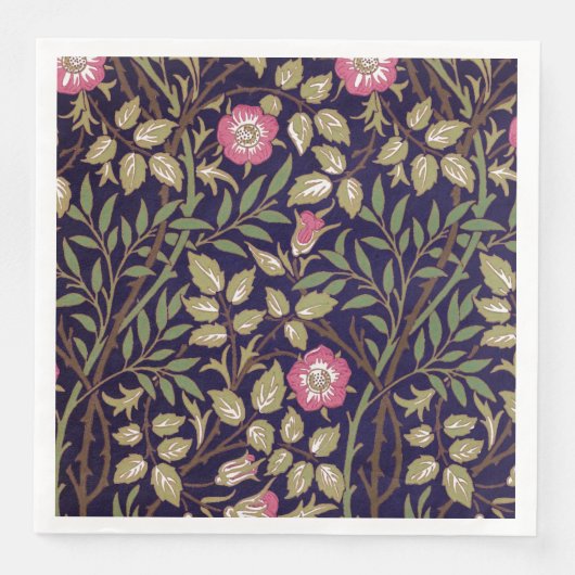 William Morris Sweet Briar Floral Art Servet (Voorkant)