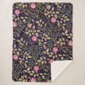 William Morris Sweet Briar Floral Art Sherpa Deken (Voorkant)