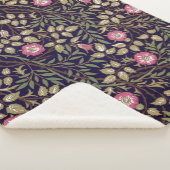 William Morris Sweet Briar Floral Art Sherpa Deken (3/4)