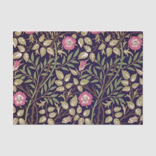 William Morris Sweet Briar Floral Art Tissuepapier (Voorkant)