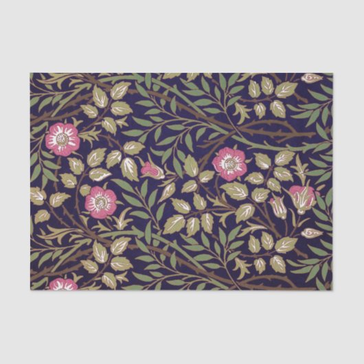 William Morris Sweet Briar Floral Art Tissuepapier (Voorkant)