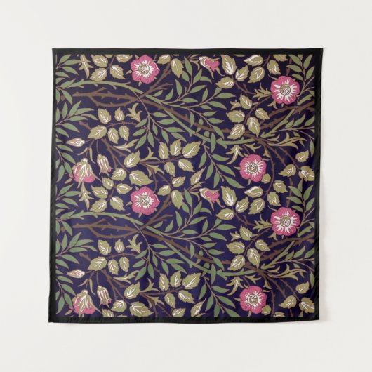 William Morris Sweet Briar Floral Art Wandkleed (Voorkant (horizontaal))