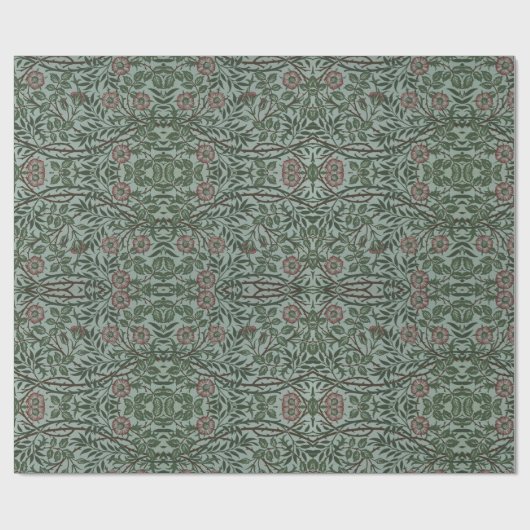 William Morris  Sweet Briar Rozen Foliage Cadeaupapier (Vlak)
