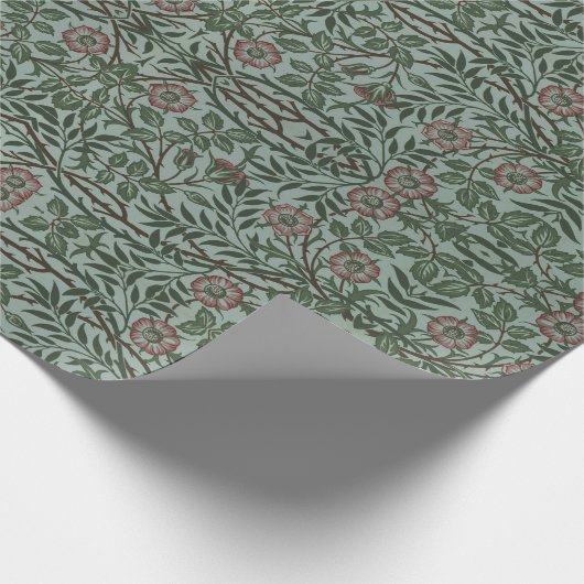 William Morris  Sweet Briar Rozen Foliage Cadeaupapier (Hoek)