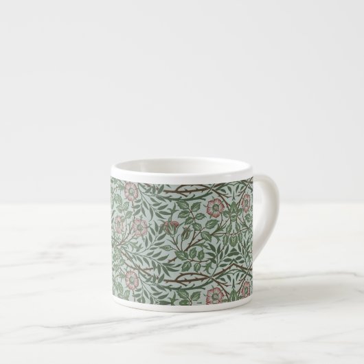William Morris Sweet Briar Rozen Foliage Espresso Kop (Voorkant rechts)