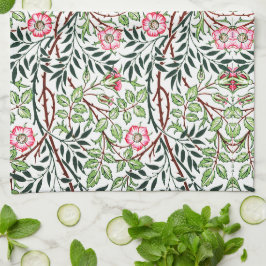 William Morris  Sweet Briar Rozen Foliage Theedoek