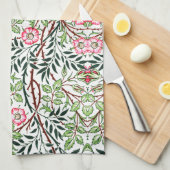 William Morris  Sweet Briar Rozen Foliage Theedoek (Quarter Fold)