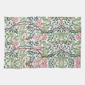 William Morris  Sweet Briar Rozen Foliage Theedoek (Horizontaal)