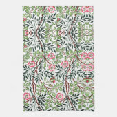 William Morris  Sweet Briar Rozen Foliage Theedoek (Verticaal)